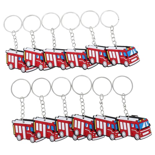 VALICLUD 12Stücke Feuerwehrauto Schlüsselanhänger Lustige Partygeschenke Feuerwehrmann Themendekorationen Geburtstagsgeschenke für Mitgebsel für Feuerwehrpartys VALICLUD 12Stücke Feuerwehrauto Schlüsselanhänger Lustige Partygeschenke Feuerwehrmann Themendekorationen Geburtstagsgeschenke für Mitgebsel für Feuerwehrpartys von VALICLUD
