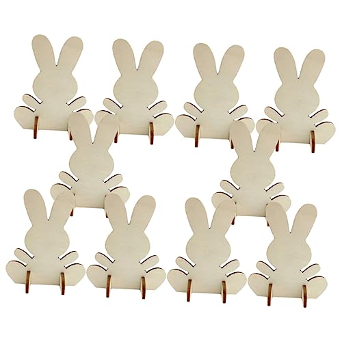 VALICLUD 12Stücke Osterhasen Holzfiguren Zum Bemalen DIY Bastelset Für Ostern Holz Osterdekorationen Kreativspielzeug VALICLUD 12Stücke Osterhasen Holzfiguren Zum Bemalen DIY Bastelset Für Ostern Holz Osterdekorationen Kreativspielzeug von VALICLUD