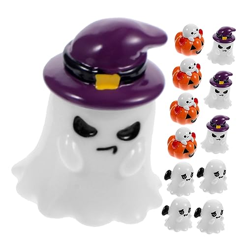 VALICLUD 12stücke Teiliges Halloween Miniaturfiguren Niedliche Kürbis Und Gespenster-Dekorationen Für Puppenhäuser Und Tischdekorationen Accessoires Für Halloween-Fotografie von VALICLUD