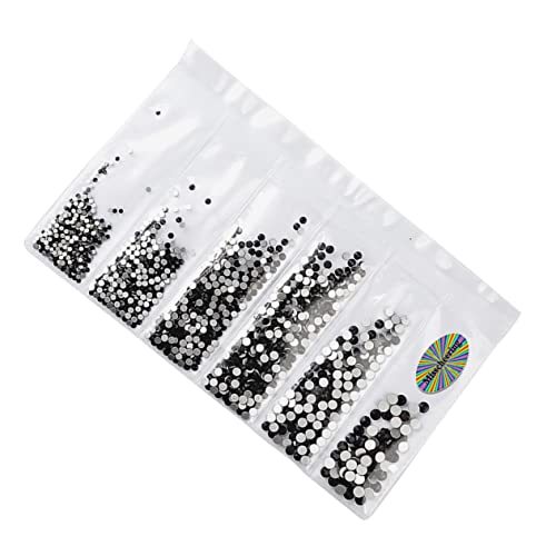 VALICLUD 1364 Stück Maniküre-verzierung Edelsteine Nagelsteine für Nagelkunst Nieten Reiz Dekorationen Nagel-strass-anhänger Nägel Aufkleber Diy Maniküre Dekoration Black VALICLUD 1364 Stück Maniküre-verzierung Edelsteine Nagelsteine für Nagelkunst Nieten Reiz Dekorationen Nagel-strass-anhänger Nägel Aufkleber Diy Maniküre Dekoration Black von VALICLUD