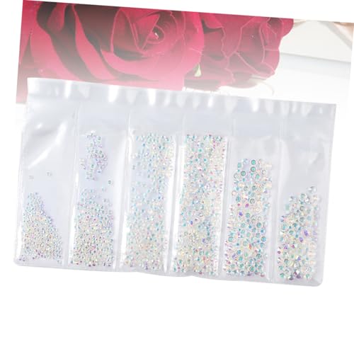 VALICLUD 1364 Stück Teiliges Nail Art Bunte Strasssteine Flach für DIY Maniküre Nageldekoration Damen Langlebig und Leicht Geeignet für Künstliche Nägel und Professionelle Anwendung von VALICLUD