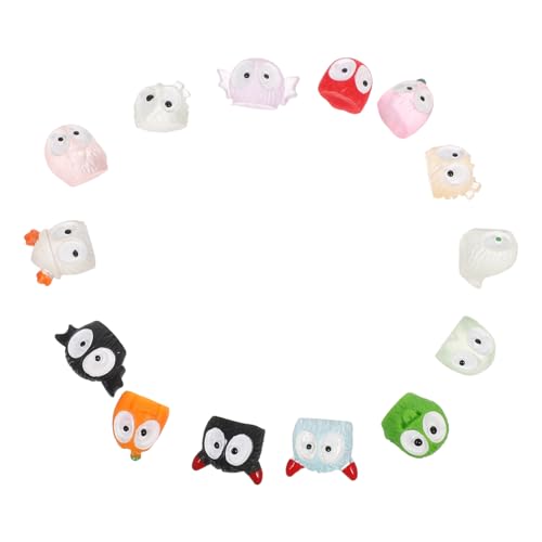 VALICLUD 14 Stück Lustige Cartoon aus Resin Spooky Deko für Partys und Mikro Landschaften Vielfältige Halloween Dekorationen von VALICLUD