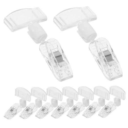 VALICLUD 16 Stück Teiliges Preisschildhalter aus Transparentem Verstellbare Namensschild Werbeclip halter für Ablagen und Platten Wiederverwendbar und Einfach zu Montieren für Büro Laden VALICLUD 16 Stück Teiliges Preisschildhalter aus Transparentem Verstellbare Namensschild Werbeclip halter für Ablagen und Platten Wiederverwendbar und Einfach zu Montieren für Büro Laden von VALICLUD