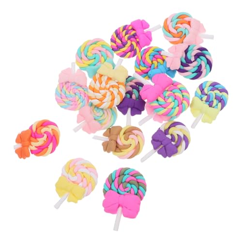 VALICLUD 17 Stück Teiliges Polymer Clay Lollipop Charms Flache Rückseite Kawaii Candy Perlen Leichte DIY Dekoration für Scrapbooking Schmuckherstellung und Kreative Bastelprojekte VALICLUD 17 Stück Teiliges Polymer Clay Lollipop Charms Flache Rückseite Kawaii Candy Perlen Leichte DIY Dekoration für Scrapbooking Schmuckherstellung und Kreative Bastelprojekte von VALICLUD