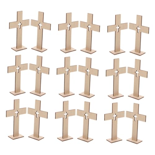 VALICLUD 18 Stück Unlackierte Holz Kreuze Diy Bastel Kreuz Tischdekoration für Ostern Taufe und Kirchliche Anlässe Rustikale Christliche Ornamente VALICLUD 18 Stück Unlackierte Holz Kreuze Diy Bastel Kreuz Tischdekoration für Ostern Taufe und Kirchliche Anlässe Rustikale Christliche Ornamente von VALICLUD