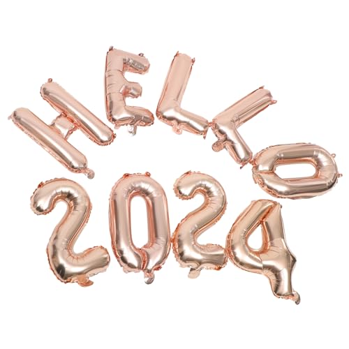 VALICLUD 1Satz Hello Folienballons Neujahrsdeko für Partys Teiliges aus Langlebigem Aluminiumfolie Wand und Tischdekoration Festliche für Silvester VALICLUD 1Satz Hello Folienballons Neujahrsdeko für Partys Teiliges aus Langlebigem Aluminiumfolie Wand und Tischdekoration Festliche für Silvester von VALICLUD