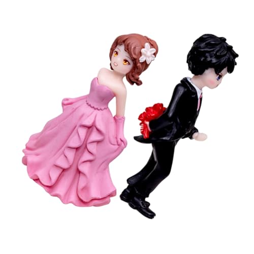 VALICLUD 1Satz Hochzeitspaar Figur Hochzeitstorte Dekoration Romantische und Statue Niedliches für Hochzeitsfeier Valentinstag Langlebiges Material von VALICLUD