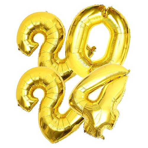 VALICLUD 1Satz Neujahrsballon Folienballons zur Dekoration für Silvesterpartys Robustes und Sicheres Material Hintergrund und Tischdekoration VALICLUD 1Satz Neujahrsballon Folienballons zur Dekoration für Silvesterpartys Robustes und Sicheres Material Hintergrund und Tischdekoration von VALICLUD