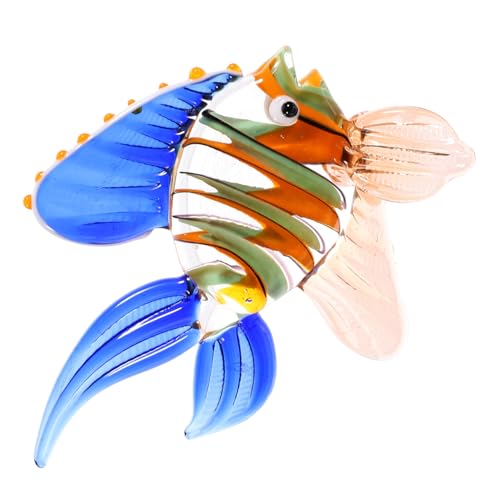 VALICLUD 1Stück Kreative Glasmalerei Fischfigur Tischdekoration für Wohnzimmer Büro und Schlafzimmer Langlebig und Design für Fröhliche im Zuhause von VALICLUD