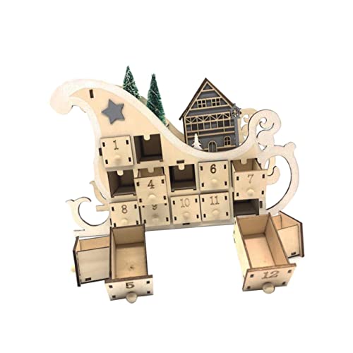 VALICLUD 1Stück Weihnachtlicher Holz Adventskalender Mit Fächern Dekorative Holzschnitzerei Für Zuhause Als Festlichen Dekoration Für Weihnachten VALICLUD 1Stück Weihnachtlicher Holz Adventskalender Mit Fächern Dekorative Holzschnitzerei Für Zuhause Als Festlichen Dekoration Für Weihnachten von VALICLUD