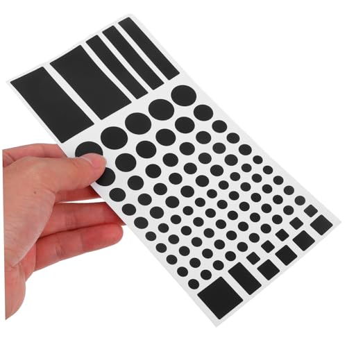 VALICLUD 2 Blätter LED Light Shield Lichtblocker Leichte Aufkleber Verdunkelungsaufkleber für Elektronik Aufkleber leichte Dimmen zum Dimmen von Licht lichtblockierend PVC Schwarz von VALICLUD