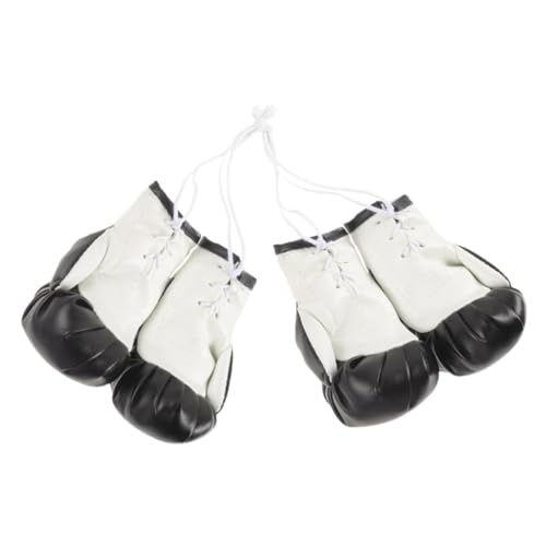VALICLUD 2 Paare Miniatur Boxhandschuhe Schlüsselanhänger Klassisch Dekorative Kleine Boxhandschuhe Anhänger Langlebig Leicht Dreidimensional für Taschen Autoschlüssel Autospiegel von VALICLUD