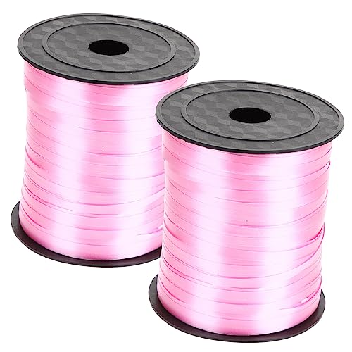 VALICLUD 2 Rollen Ballonband Ballonband Geschenkband Für DIY Bulk Band Bänder Dekoratives Weißes Blumenstraußband Blumen Party Verpackungsband Party Band Stoff von VALICLUD