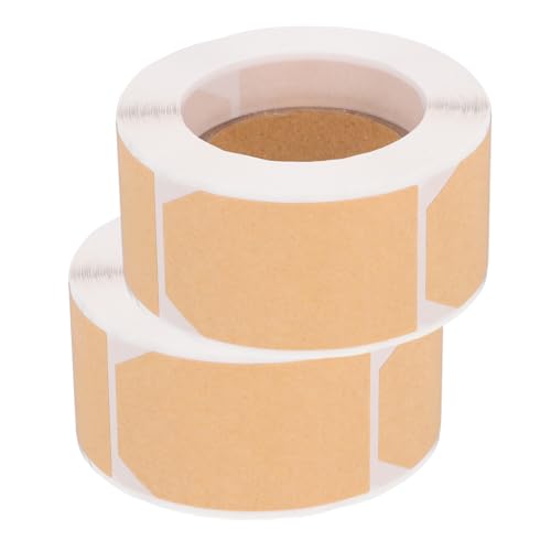 VALICLUD 2 Rollen Blanko Aufkleber Etiketten Klebeaufkleber Beschreibbare Aufkleber Namensaufkleber Namensschilder Aufkleber Sticker Etikett Aufkleber Etikett Uni Aufkleber Namen von VALICLUD