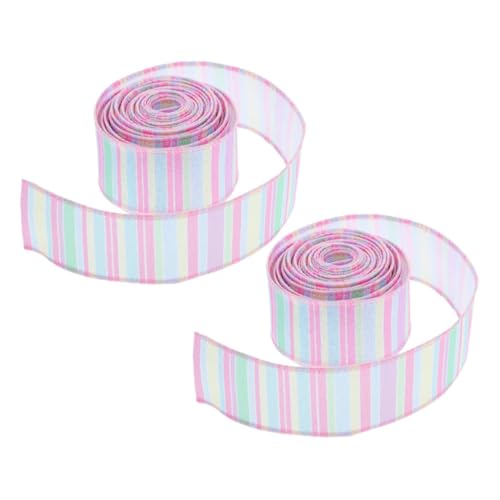 VALICLUD 2 Rollen Handgefertigtes Band Geschenkband Für Zu Hause, Band Für Schleifen, Osterband, Verpackung, Festival, Geschenkband, Bastelbänder, Packband VALICLUD 2 Rollen Handgefertigtes Band Geschenkband Für Zu Hause, Band Für Schleifen, Osterband, Verpackung, Festival, Geschenkband, Bastelbänder, Packband von VALICLUD