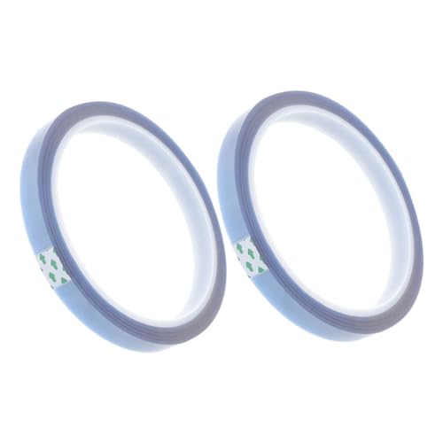 VALICLUD 2 Rollen Hitzebeständiges Klebeband Hochtemperaturband für Sublimation Elektrisches Wärmeband Rückstandsfreies Tape für Druck und DIY Projekte von VALICLUD