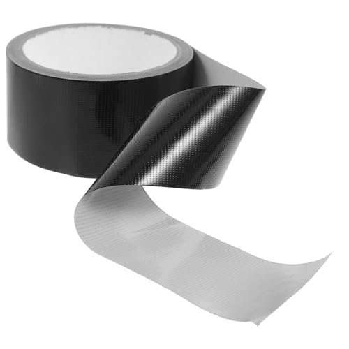 VALICLUD 2 Rollen Klebeband für Bastelarbeiten Starkes Duct Tape Schwarz Hochwertiges Einseitiges Stoffband für Reparaturen und DIY Projekte Wasserfest und Rückstandslos von VALICLUD