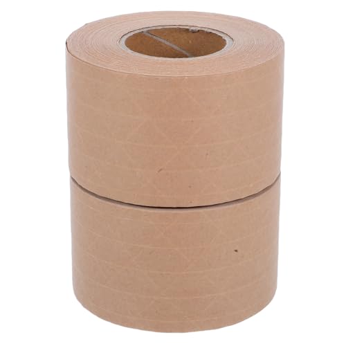 VALICLUD 2 Rollen Kraftpapier Klebeband Strapazierfähiges Gummiertes Packband 60 Mm X 45 M – Wasseraktivierbar Beschreibbar Und Biologisch – Zum Verschließen VALICLUD 2 Rollen Kraftpapier Klebeband Strapazierfähiges Gummiertes Packband 60 Mm X 45 M – Wasseraktivierbar Beschreibbar Und Biologisch – Zum Verschließen von VALICLUD