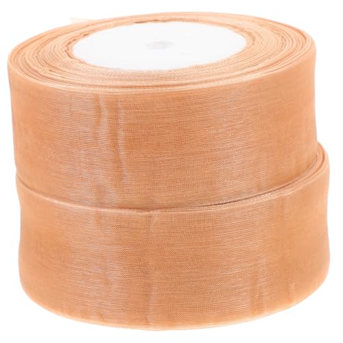VALICLUD 2 Rollen Paketband erste schneidbares Geschenkband Verpackung Tüllband gegenwärtiges Band Multifunktions-Bastelband gestaltetes Geschenkband Band zum Basteln Nylon von VALICLUD