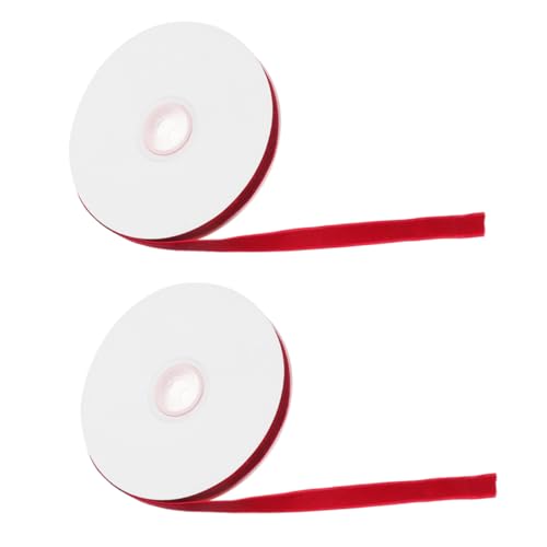 VALICLUD 2 Rollen Verpackungsband Dekoratives Geschenkband Kopfschmuckband Selber Machen Haarspangenband Selber Machen Handgefertigtes Band Geschenkband Blumenstrauß Liefert Samt von VALICLUD