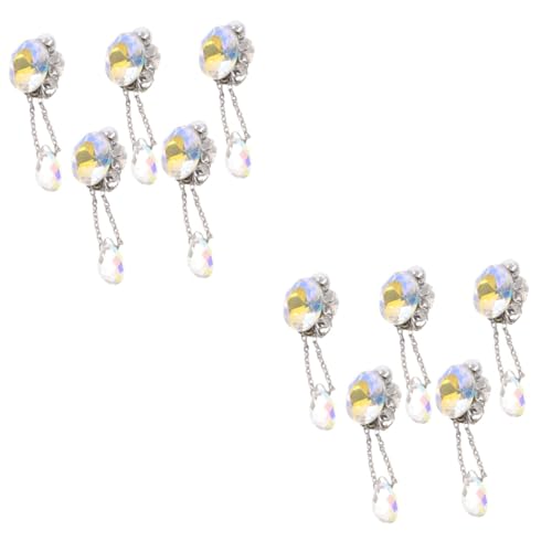 VALICLUD 2 Sätze Anhänger Nailart-strasssteine Nägel Charme Uv Nagelschmuck Und Charms Juwelen Edelsteine Reiz Strasssteine ​​für Nägel Kunst Glas Kristall 5 Stück * 2 von VALICLUD
