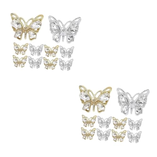 VALICLUD 2 Sätze Bohrer Für Nagelschmuck Schmetterling Nageldekorationen Für Nagelkunst Nagelkunstzubehör Nagelanhänger Süß Trendy Nagel Charms Legierung 10 Stück * 2 VALICLUD 2 Sätze Bohrer Für Nagelschmuck Schmetterling Nageldekorationen Für Nagelkunst Nagelkunstzubehör Nagelanhänger Süß Trendy Nagel Charms Legierung 10 Stück * 2 von VALICLUD