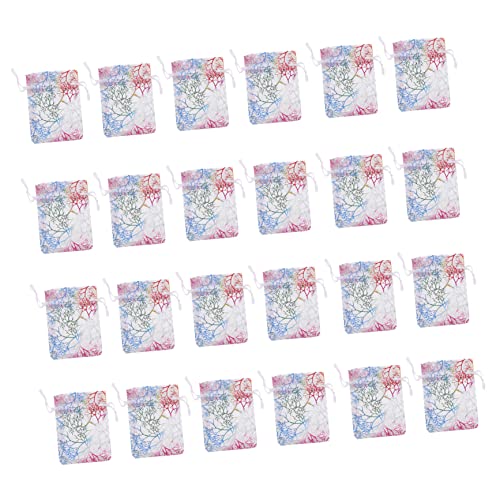 VALICLUD 2 Sätze Geschenkbeutel Organzabeutel Mit Kordelzug Tasche Organza-verpackungsbeutel Organza-aufbewahrungsbeutel Hochzeit Party Schier Colorful Stoff 100 Stück * 2 von VALICLUD