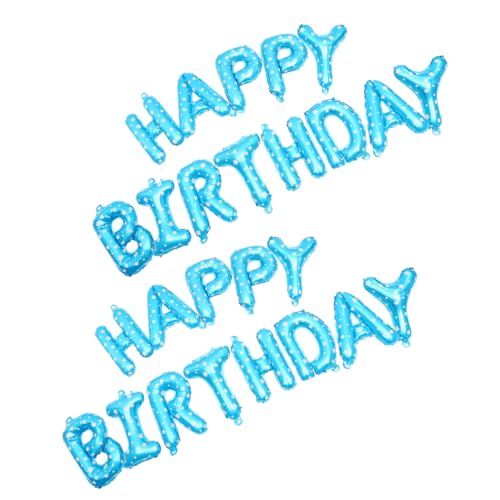 VALICLUD 2 Sätze Happy Birthday Folienballons Blau Geburtstagsdeko für Jungen und Mädchen Langlebige Aluminiumfolie Einfache Handhabung Party und Fotorequisite VALICLUD 2 Sätze Happy Birthday Folienballons Blau Geburtstagsdeko für Jungen und Mädchen Langlebige Aluminiumfolie Einfache Handhabung Party und Fotorequisite von VALICLUD