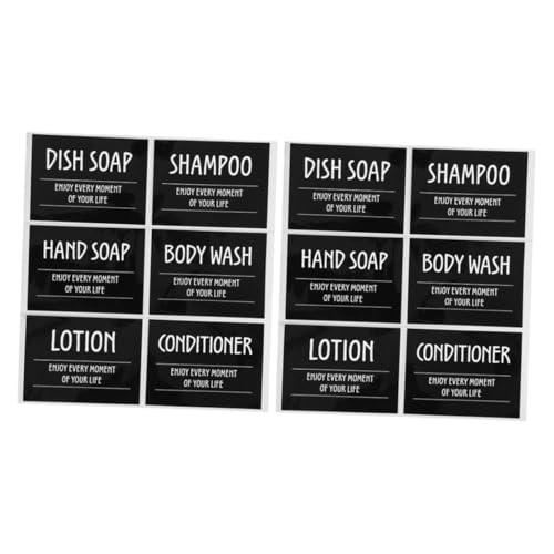 VALICLUD 2 Sätze Wasserdichte Selbstklebende Badezimmeretiketten für Shampoo Conditioner Lotion Flaschen Starke Haftung Öl Wasserresistent zur Badezimmer Küchenorganisation VALICLUD 2 Sätze Wasserdichte Selbstklebende Badezimmeretiketten für Shampoo Conditioner Lotion Flaschen Starke Haftung Öl Wasserresistent zur Badezimmer Küchenorganisation von VALICLUD