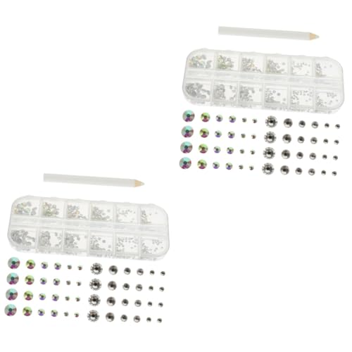 VALICLUD 2 Sets Diamant Nagelschmuck Mit Flacher Unterseite Nagellack Nagel Strasssteine UV Nagel Dekoration Maniküre Strasssteine Kunst Flache Strasssteine Zum Basteln Nagel VALICLUD 2 Sets Diamant Nagelschmuck Mit Flacher Unterseite Nagellack Nagel Strasssteine UV Nagel Dekoration Maniküre Strasssteine Kunst Flache Strasssteine Zum Basteln Nagel von VALICLUD