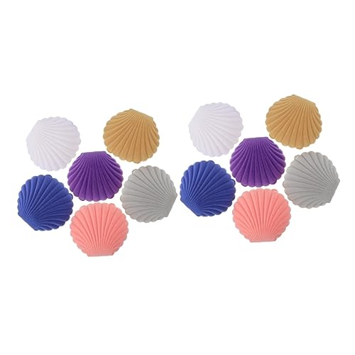 VALICLUD 2 Sets Muschel-Schmuckschatulle, Muschel, Sammlerfigur, Halskette, Verpackung, Schmuckboxen, Verpackung, Mini-Muscheln, Ringschatullen für Verlobungsring, Flanell, 6 Stück x 2 von VALICLUD