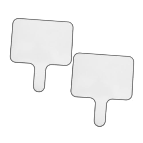 VALICLUD 2 Stück Handheld Whiteboard Trockene Abwischbare Antworttafel Doppelseitige Paddel für Spiele und Sportveranstaltungen von VALICLUD