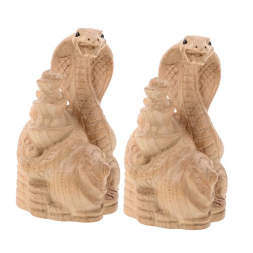 VALICLUD 2 Stück Holzschnitzerei Schlangenfigur Kleine Holzfigur Jahr der Schlange Chinesische Neujahrsdekoration Glücksbringer Wohnkultur Kunsthandwerk Desktop Ornament VALICLUD 2 Stück Holzschnitzerei Schlangenfigur Kleine Holzfigur Jahr der Schlange Chinesische Neujahrsdekoration Glücksbringer Wohnkultur Kunsthandwerk Desktop Ornament von VALICLUD