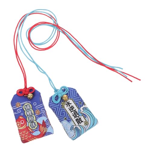 VALICLUD 2 Stück Japanischer Omamori Amulett mit Gesticktem Koi Fisch Glücksbringer für Reichtum und Traditionelle Hängende Schutz Anhänger für Dekoration und Persönliche Nutzung VALICLUD 2 Stück Japanischer Omamori Amulett mit Gesticktem Koi Fisch Glücksbringer für Reichtum und Traditionelle Hängende Schutz Anhänger für Dekoration und Persönliche Nutzung von VALICLUD