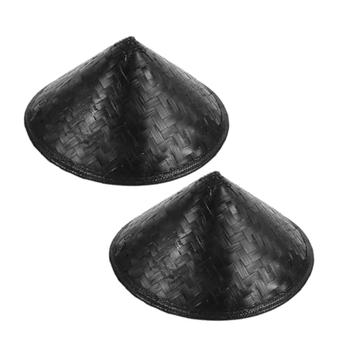 VALICLUD 2 Stück Leichter Verstellbarer Samurai Hut Traditioneller Japanischer Cosplay Kopfschmuck für Party Bühne und Halloween Atmungsaktives Stilvolles Zubehör für Ritter und Ninja von VALICLUD