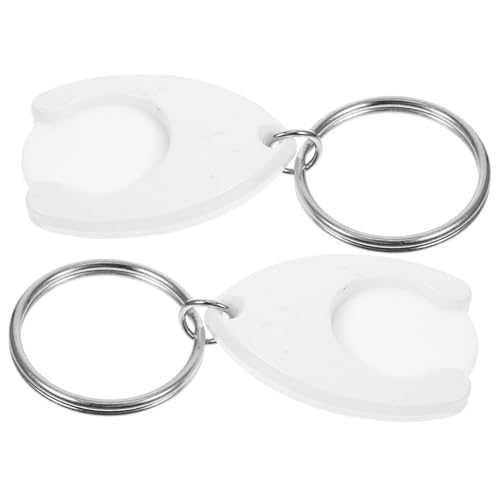 VALICLUD 2 Stück Metall Schlüsselanhänger Einkaufswagenchip Schlüsselring Langlebig Robust Modisch Praktisches Trolley Token Zubehör für Supermarkt und Alltag VALICLUD 2 Stück Metall Schlüsselanhänger Einkaufswagenchip Schlüsselring Langlebig Robust Modisch Praktisches Trolley Token Zubehör für Supermarkt und Alltag von VALICLUD