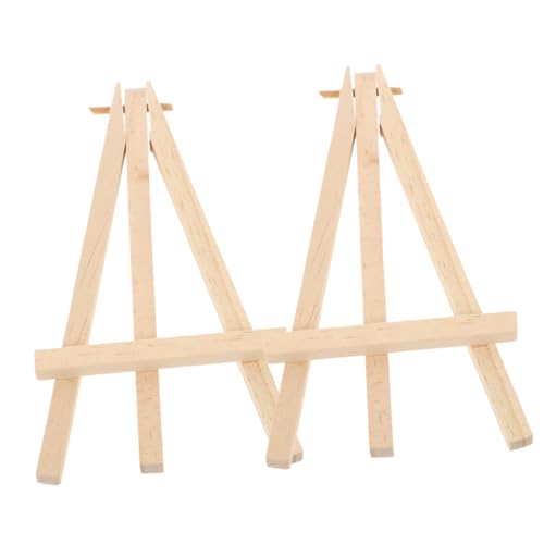 VALICLUD 2 Stück Mini Staffelei Holz Klappbar Leicht Tragbar Dreibein Tischstaffelei für Karten Fotos Kunsthandwerk Stabile Kleine Holz Display Ständer für Zuhause Büro Party VALICLUD 2 Stück Mini Staffelei Holz Klappbar Leicht Tragbar Dreibein Tischstaffelei für Karten Fotos Kunsthandwerk Stabile Kleine Holz Display Ständer für Zuhause Büro Party von VALICLUD