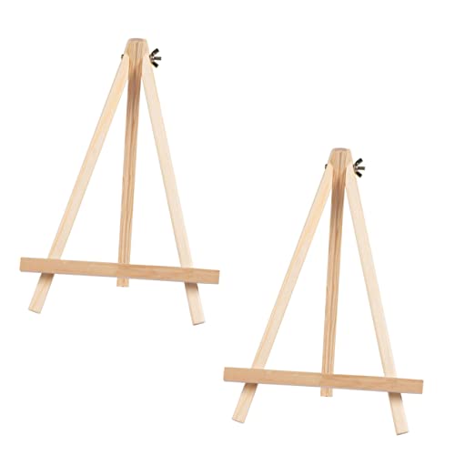 VALICLUD 2 Stück Mini Staffelei aus Holz Teiliges Stabiler Dreibein Staffelei Tischständer für Kleine Leinwände Tischdekoration Foto und Bildpräsentation Geeignet für Feiern und von VALICLUD