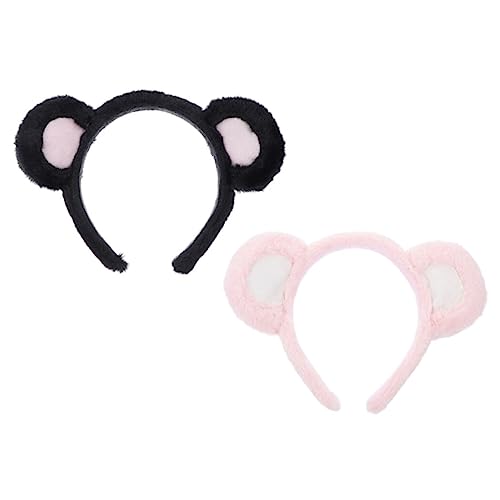VALICLUD 2 Stück Niedliches Bärenohren Haarband Weiche Plüsch Stirnbänder Multifunktionale Haarschmuck für Mädchen Bequemes Kompaktes Kopfband für Make up Alltag Party Cosplay VALICLUD 2 Stück Niedliches Bärenohren Haarband Weiche Plüsch Stirnbänder Multifunktionale Haarschmuck für Mädchen Bequemes Kompaktes Kopfband für Make up Alltag Party Cosplay von VALICLUD