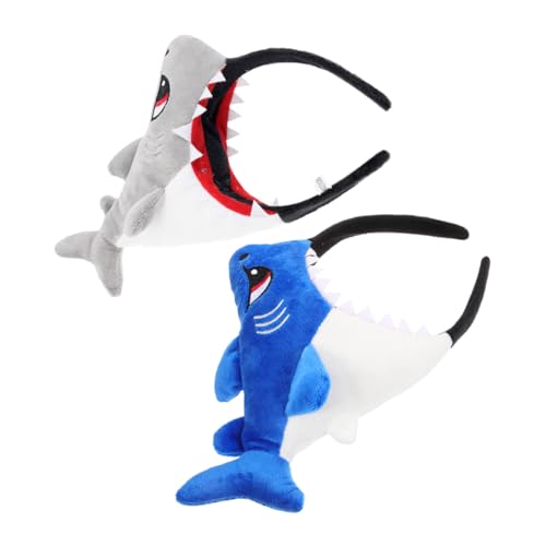 VALICLUD 2 Stück Niedliches Hai und Krokodil Stirnband Cartoon Kopfschmuck für Frauen Bequemes Festival Haarband Vielseitig für Partys Kostüm Events Meeres Themen Lustiges Cosplay Zubehör von VALICLUD
