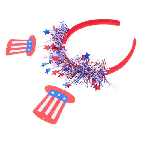 VALICLUD 2 Stück Patriotisches Stirnband für Mädchen zum Unabhängigkeitstag Einzigartiges Design mit Fünf Punkte Stern Langlebig und Bequem als Memorial Headband und Partydekoration VALICLUD 2 Stück Patriotisches Stirnband für Mädchen zum Unabhängigkeitstag Einzigartiges Design mit Fünf Punkte Stern Langlebig und Bequem als Memorial Headband und Partydekoration von VALICLUD
