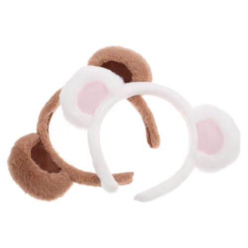 VALICLUD 2 Stück Plüsch Bärenohren Haarreif Verstellbar Weiches Stirnband für Make up Waschen Party Kostüm Erwachsene Niedliche Kopfbedeckung Bequem Langlebig VALICLUD 2 Stück Plüsch Bärenohren Haarreif Verstellbar Weiches Stirnband für Make up Waschen Party Kostüm Erwachsene Niedliche Kopfbedeckung Bequem Langlebig von VALICLUD