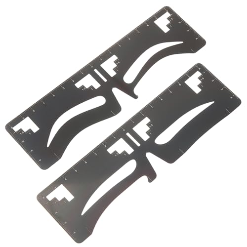 VALICLUD 2 Stück Teiliges Augenbrauen schablonen Balancierungsmaßstab Flexible Brow Shaping Stencils für Präzises Augenbrauen design Wiederverwendbare Messwerkzeuge für Schnelles Make up von VALICLUD