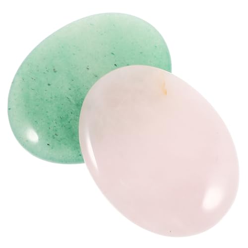 VALICLUD 2 Stück Teiliges Kristallstein aus Natürlichem Jade und Rosenquarz Langlebige Tischdekoration mit Feiner Verarbeitung Authentisches Schmuckstein Ornament für VALICLUD 2 Stück Teiliges Kristallstein aus Natürlichem Jade und Rosenquarz Langlebige Tischdekoration mit Feiner Verarbeitung Authentisches Schmuckstein Ornament für von VALICLUD