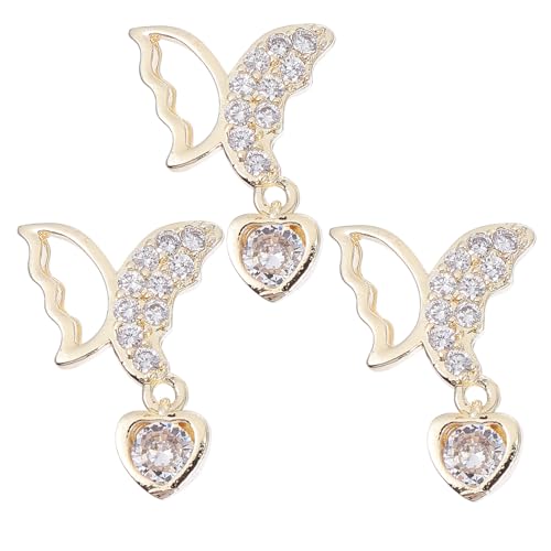 VALICLUD 2 Stück Teiliges Nail Art Ornament mit Hohlen Schmetterlings und Herzmotiven Selbstklebende Maniküre Patches für DIY Nageldesign für Kreative Nail Art und Besondere Anlässe VALICLUD 2 Stück Teiliges Nail Art Ornament mit Hohlen Schmetterlings und Herzmotiven Selbstklebende Maniküre Patches für DIY Nageldesign für Kreative Nail Art und Besondere Anlässe von VALICLUD