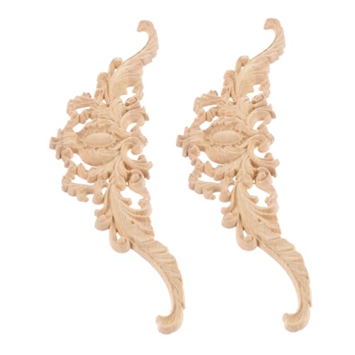 VALICLUD 2 Stück Vintage Holz Geschnitzte Applique für Möbel Unbehandelte Retro Holzornamente für Diy Dekoration für Zuhause Restaurant und Hotel VALICLUD 2 Stück Vintage Holz Geschnitzte Applique für Möbel Unbehandelte Retro Holzornamente für Diy Dekoration für Zuhause Restaurant und Hotel von VALICLUD