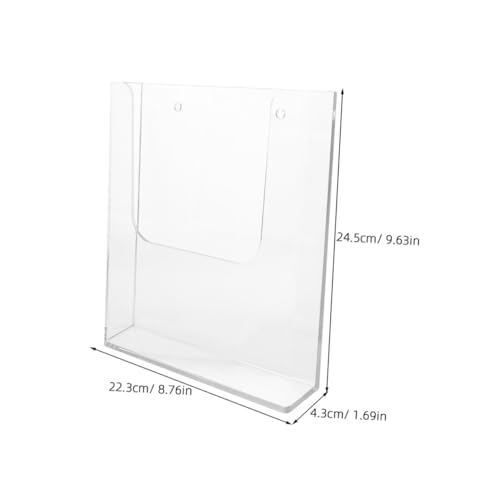 VALICLUD 2 Stück Wand prospekthalter Wandmontage Vielseitiger Zeitschriften Broschürenorganizer Stabiler Vorgebohrte Platzsparend für Büro und Zuhause von VALICLUD