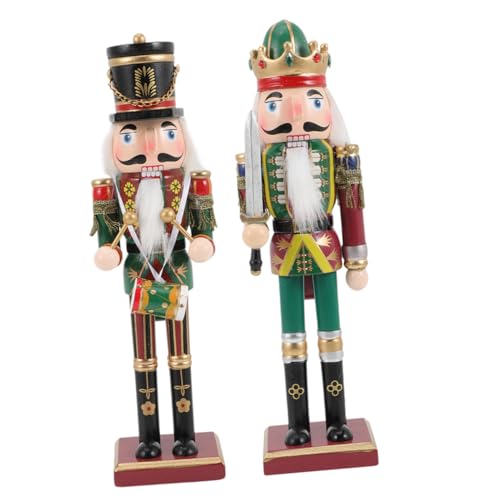 VALICLUD 2 Stück Weihnachtliche Holzfiguren Nutcracker Deko Teiliges Grüne Soldaten Tischdeko Weihnachten Geschenkidee Natürliche Holzkunst Handgefertigt VALICLUD 2 Stück Weihnachtliche Holzfiguren Nutcracker Deko Teiliges Grüne Soldaten Tischdeko Weihnachten Geschenkidee Natürliche Holzkunst Handgefertigt von VALICLUD