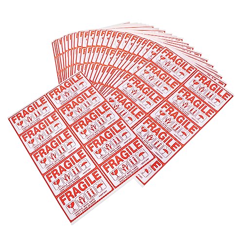 VALICLUD 20 Blatt Selbstklebende Versandaufkleber Rote Warnetiketten Vorsicht Zerbrechlich für Pakete Stabile Haftung Karton für Sicheres Verpacken und Transportieren VALICLUD 20 Blatt Selbstklebende Versandaufkleber Rote Warnetiketten Vorsicht Zerbrechlich für Pakete Stabile Haftung Karton für Sicheres Verpacken und Transportieren von VALICLUD