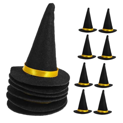 VALICLUD 20 Mini-partyhüte: Halloween-mini-hexenhut-flaschenaufsätze – Miniaturkappen Aus Filz Für Halloween-bastelarbeiten Und Feiertagsfeiern VALICLUD 20 Mini-partyhüte: Halloween-mini-hexenhut-flaschenaufsätze – Miniaturkappen Aus Filz Für Halloween-bastelarbeiten Und Feiertagsfeiern von VALICLUD